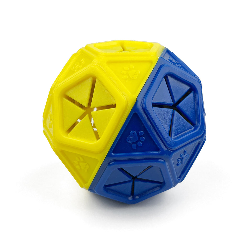 Blue & Yellow Rolling Treat Ball